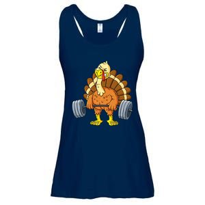 It's Leg Day Funny Thanksgiving Turkey Bodybuilding Lifting Ladies Essential Flowy Tank