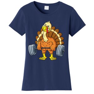 It's Leg Day Funny Thanksgiving Turkey Bodybuilding Lifting Women's T-Shirt