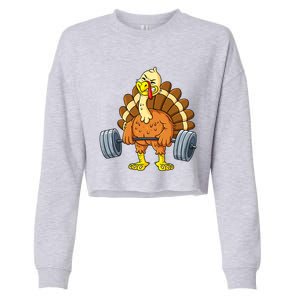 It's Leg Day Funny Thanksgiving Turkey Bodybuilding Lifting Cropped Pullover Crew