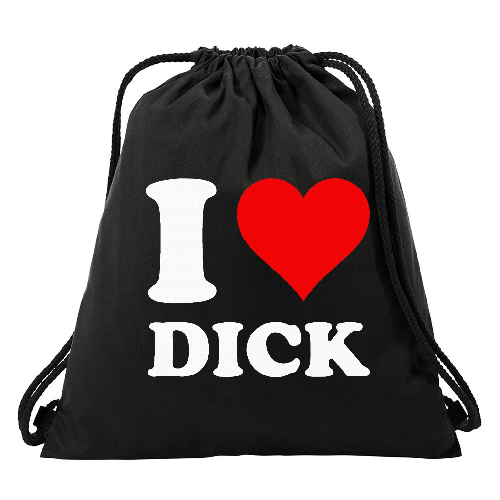 I Love Dick Drawstring Bag