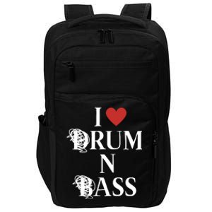 I Love Drum And Bass Rock Impact Tech Backpack