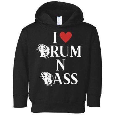 I Love Drum And Bass Rock Toddler Hoodie