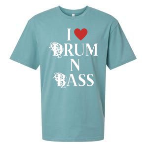 I Love Drum And Bass Rock Sueded Cloud Jersey T-Shirt