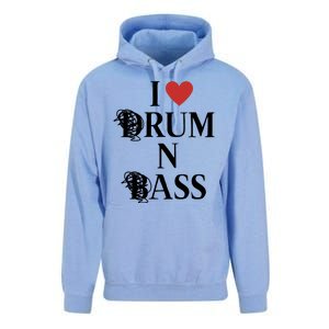 I Love Drum And Bass Rock Unisex Surf Hoodie