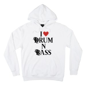 I Love Drum And Bass Rock Hoodie