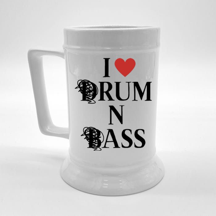 I Love Drum And Bass Rock Beer Stein