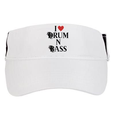 I Love Drum And Bass Rock Adult Drive Performance Visor