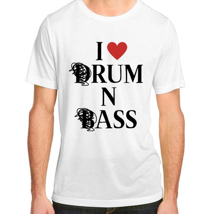 I Love Drum And Bass Rock Adult ChromaSoft Performance T-Shirt