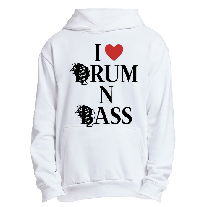 I Love Drum And Bass Rock Urban Pullover Hoodie