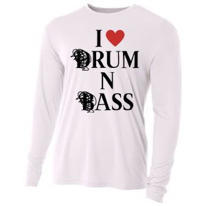 I Love Drum And Bass Rock Cooling Performance Long Sleeve Crew