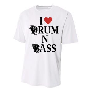 I Love Drum And Bass Rock Performance Sprint T-Shirt