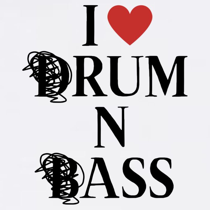 I Love Drum And Bass Rock Poster