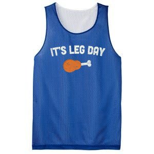 ItS Leg Day Thanksgiving Funny Gift Pilgrim Costume Turkey Day Meaningful Gift Mesh Reversible Basketball Jersey Tank