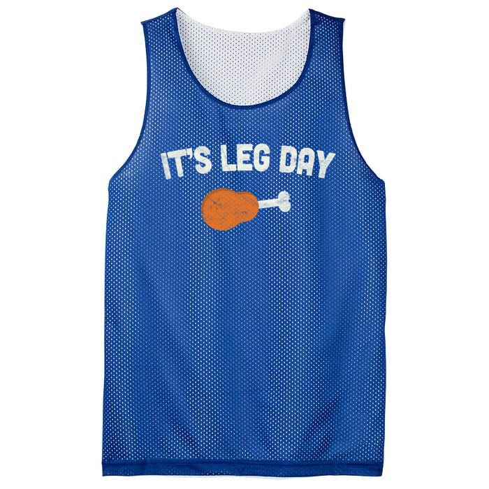 ItS Leg Day Thanksgiving Funny Gift Pilgrim Costume Turkey Day Meaningful Gift Mesh Reversible Basketball Jersey Tank