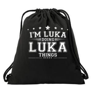 Im Luka Doing Luka Things Drawstring Bag