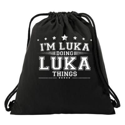 Im Luka Doing Luka Things Drawstring Bag