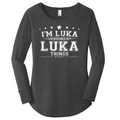 Im Luka Doing Luka Things Women's Perfect Tri Tunic Long Sleeve Shirt