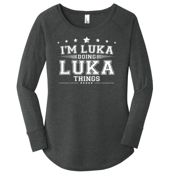 Im Luka Doing Luka Things Women's Perfect Tri Tunic Long Sleeve Shirt