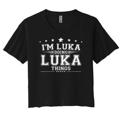 Im Luka Doing Luka Things Women's Crop Top Tee