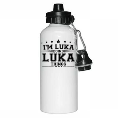 Im Luka Doing Luka Things Aluminum Water Bottle