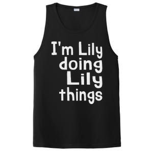 IM Lily Doing Lily Things Fun Personalized First Name PosiCharge Competitor Tank