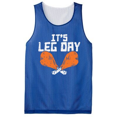 Its Leg Day Turkey Legs Funny Pun Thanksgiving Gift Mesh Reversible Basketball Jersey Tank