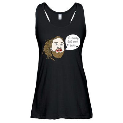 I Literally Don't Even Care Ladies Essential Flowy Tank