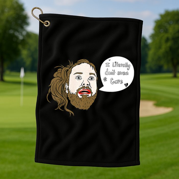 I Literally Don't Even Care Golf Towel