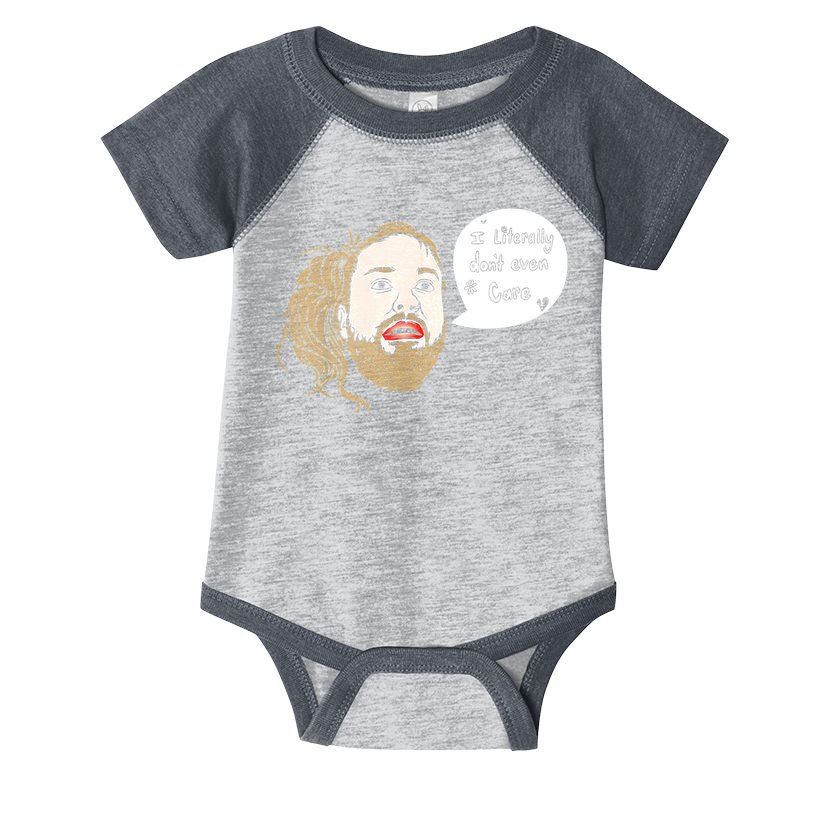 I Literally Don't Even Care Infant Baby Jersey Bodysuit