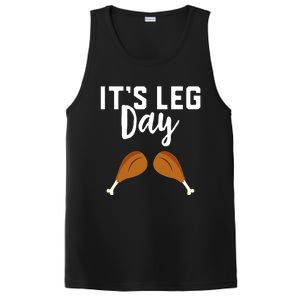 It's Leg Day Thanksgiving Turkey Funny Gym Workout Lover PosiCharge Competitor Tank