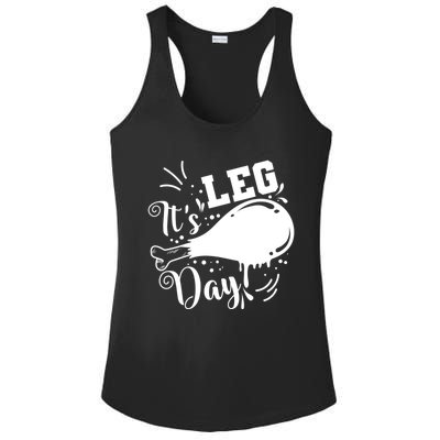 Its Leg Day Turkey Usa Family Thanksgiving Gift Ladies PosiCharge Competitor Racerback Tank