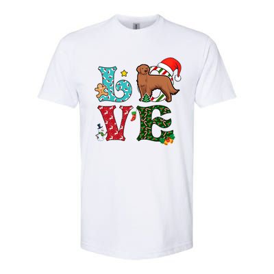 I Love Dog Retriever Christmas Gift Softstyle® CVC T-Shirt