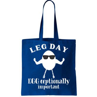 Its Leg Day Workout Fitness Pun Gym Exercise Egg Cool Gift Tote Bag