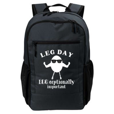 Its Leg Day Workout Fitness Pun Gym Exercise Egg Cool Gift Daily Commute Backpack