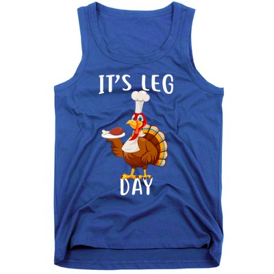 It’S Leg Day Thanksgiving Turkey Costume Funny Cool Gift Tank Top