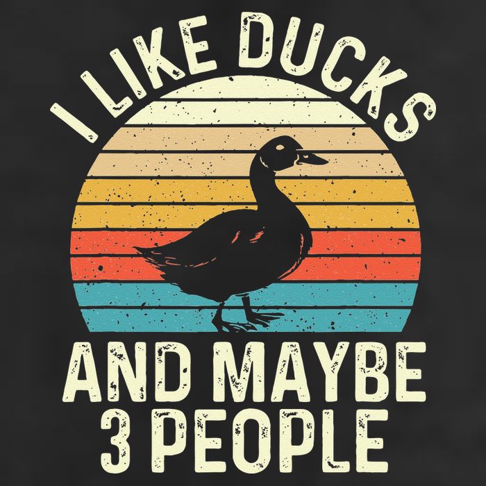 I Like Ducks And Maybe 3 People Duck Lover Cool Comfort Performance Bucket Hat