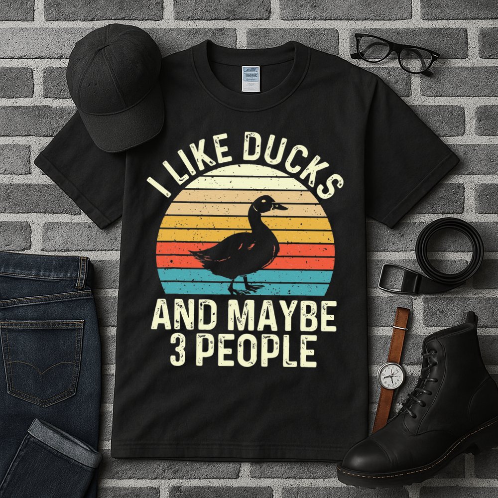 I Like Ducks And Maybe 3 People Duck Lover Tall T-Shirt