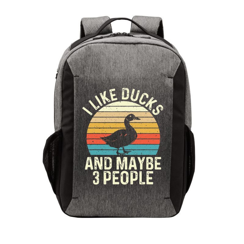 I Like Ducks And Maybe 3 People Duck Lover Vector Backpack