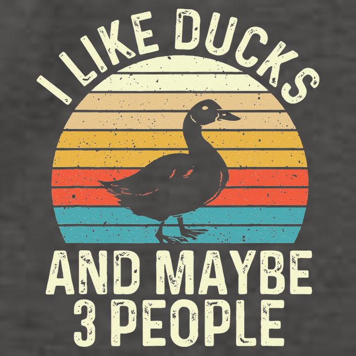 I Like Ducks And Maybe 3 People Duck Lover Vector Backpack