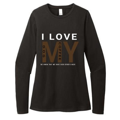 I Love Dogs And Coffee Coffee Dogs Gift Womens CVC Long Sleeve Shirt