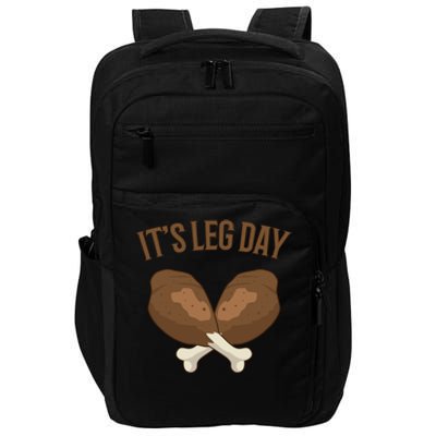 It’s Leg Day Vintage Thanksgiving Fall Workout Gift Impact Tech Backpack