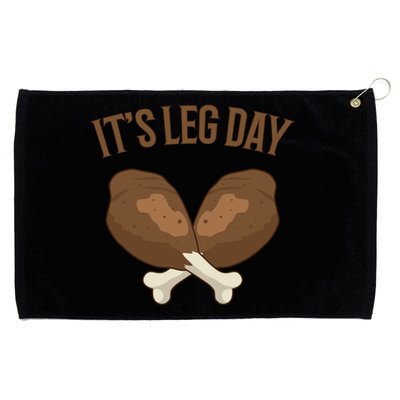 It’s Leg Day Vintage Thanksgiving Fall Workout Gift Grommeted Golf Towel