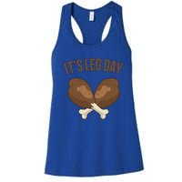 It’s Leg Day Vintage Thanksgiving Fall Workout Gift Women's Racerback Tank