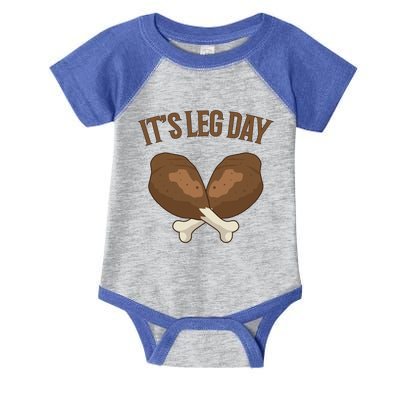 It’s Leg Day Vintage Thanksgiving Fall Workout Gift Infant Baby Jersey Bodysuit