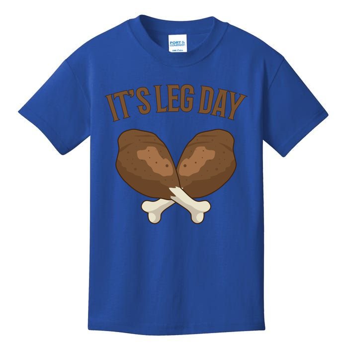 It’s Leg Day Vintage Thanksgiving Fall Workout Gift Kids T-Shirt