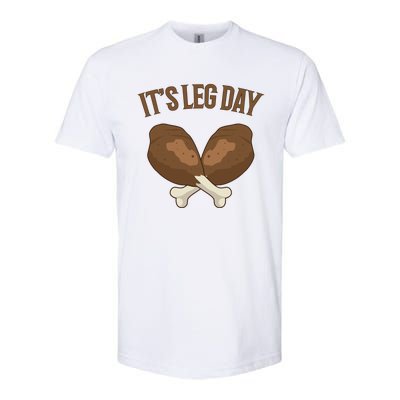 It’s Leg Day Vintage Thanksgiving Fall Workout Gift Softstyle CVC T-Shirt