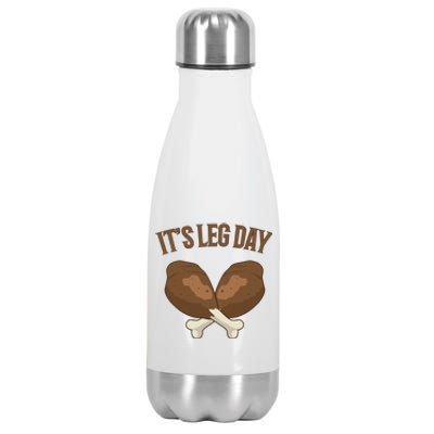 It’s Leg Day Vintage Thanksgiving Fall Workout Gift Stainless Steel Insulated Water Bottle