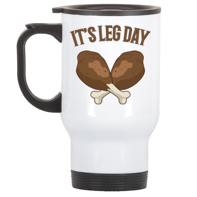 It’s Leg Day Vintage Thanksgiving Fall Workout Gift Stainless Steel Travel Mug