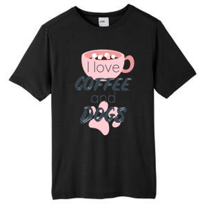 I Love Dogs And Coffee For Coffee Dogs Lovers Funny Gift Tall Fusion ChromaSoft Performance T-Shirt