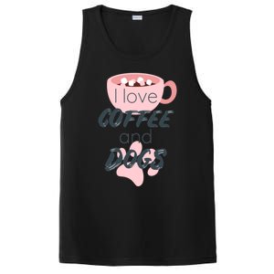 I Love Dogs And Coffee For Coffee Dogs Lovers Funny Gift PosiCharge Competitor Tank